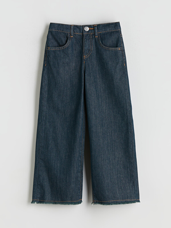 LCW ECO Wideleg Kız Çocuk Jean Pantolon
