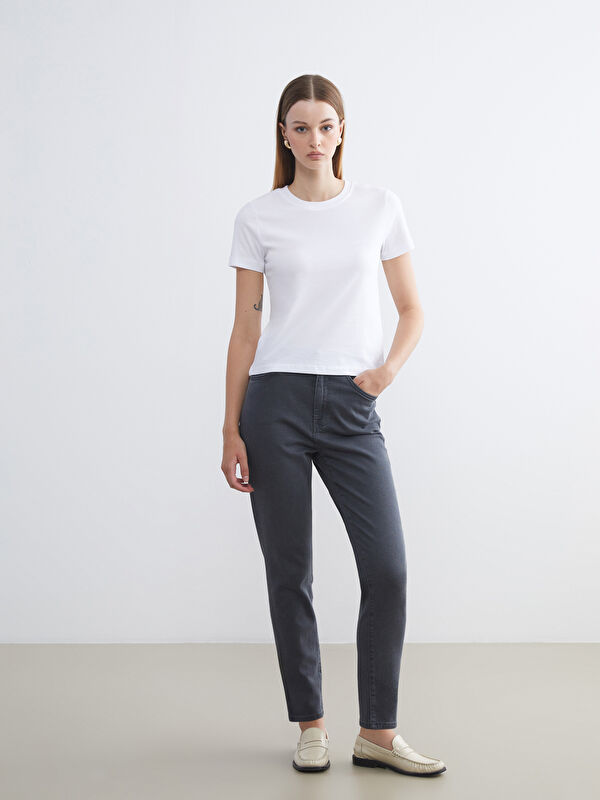 LCW ECO Slim Mom Kadın Jean Pantolon