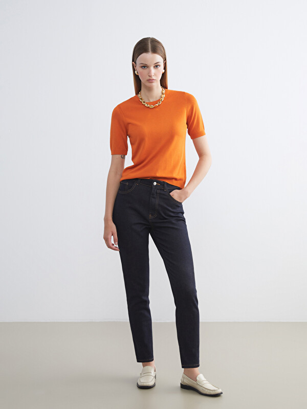 LCW ECO Slim Mom Kadın Jean Pantolon