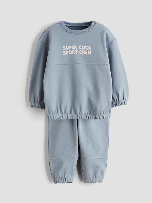 LCW baby Sweat-shirt et Pantalon Imprimés pour Garçons Bébé Lot de 2