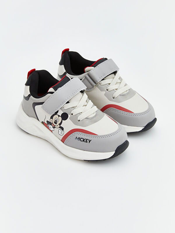 LCW STEPS Mickey Mouse Baskılı Erkek Bebek Spor Ayakkabı