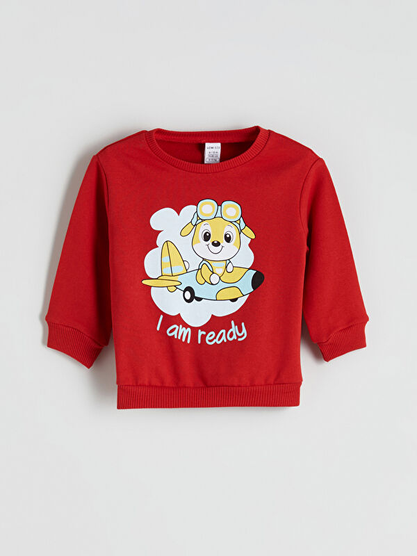 LCW ECO Baskılı Erkek Çocuk Sweatshirt
