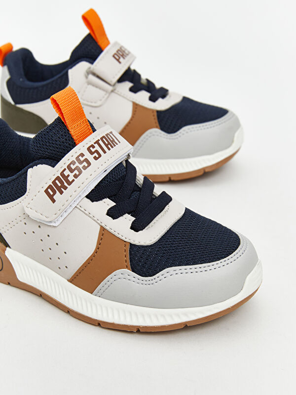 Bağcık ve Cırt Cırtlı Erkek Bebek Spor Ayakkabı - Görsel 4