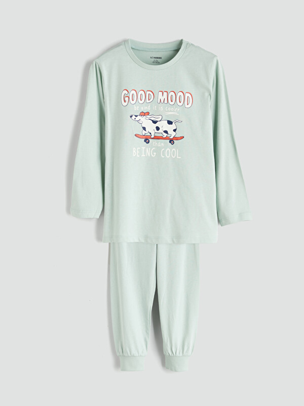 LCW Kids Baskılı Erkek Çocuk Pijama Takımı
