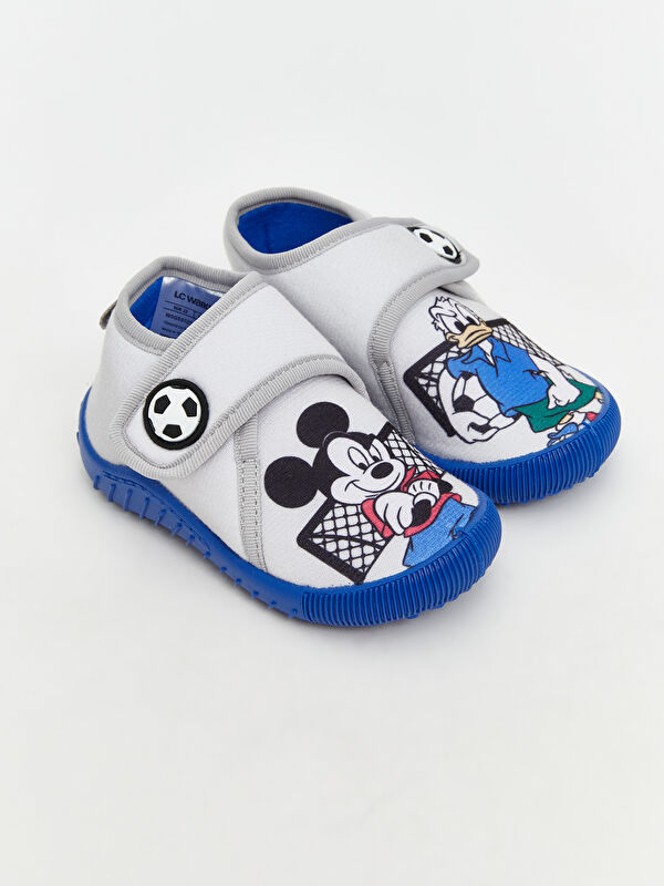 LCW STEPS Mickey Mouse Baskılı Erkek Bebek Panduf