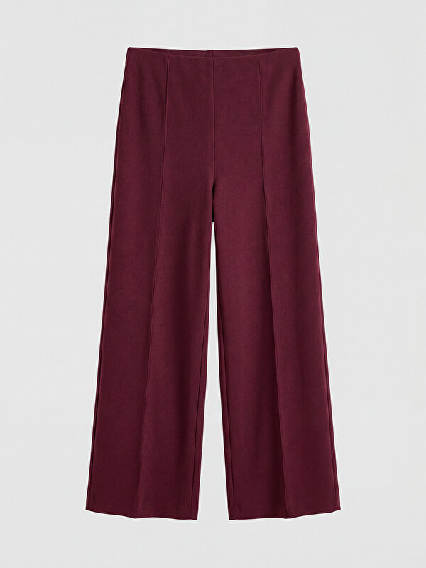 LCW Vision Elastic Waist Wide Leg Women's Trousers