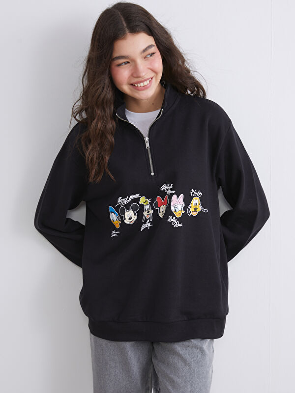 XSIDE Mickey Mouse Printed Women's Thick Sweatshirt