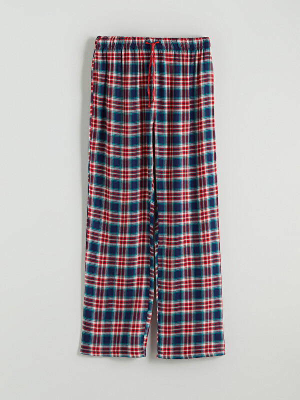 LCW DREAM Beli Lastikli Ekose Kadın Pijama Altı