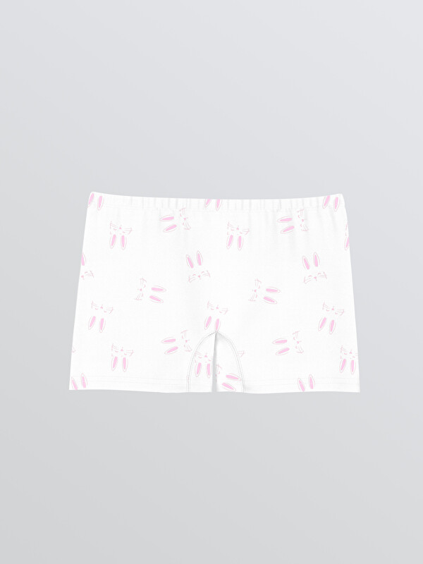 LCW ECO Baskılı Kız Çocuk Boxer