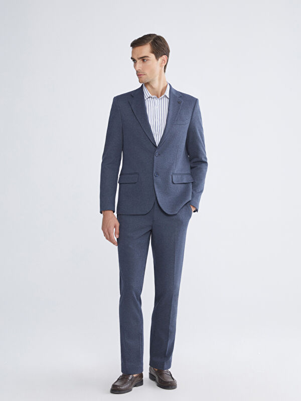 LCW BUSINESS Slim Fit Ekose Erkek Takım Elbise Pantolon