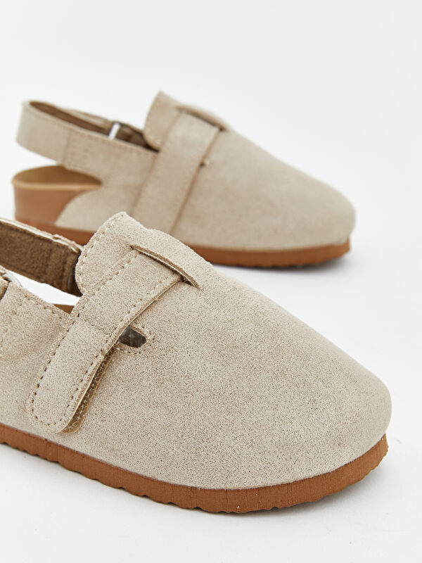 Süet Görünümlü Erkek Bebek Ev Ayakkabısı - Görsel 4