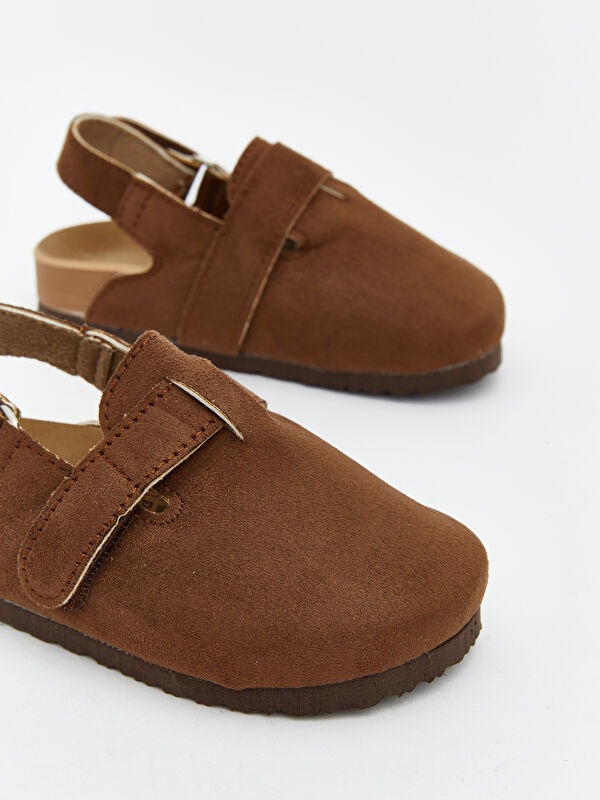 Süet Görünümlü Erkek Bebek Ev Ayakkabısı - Görsel 4