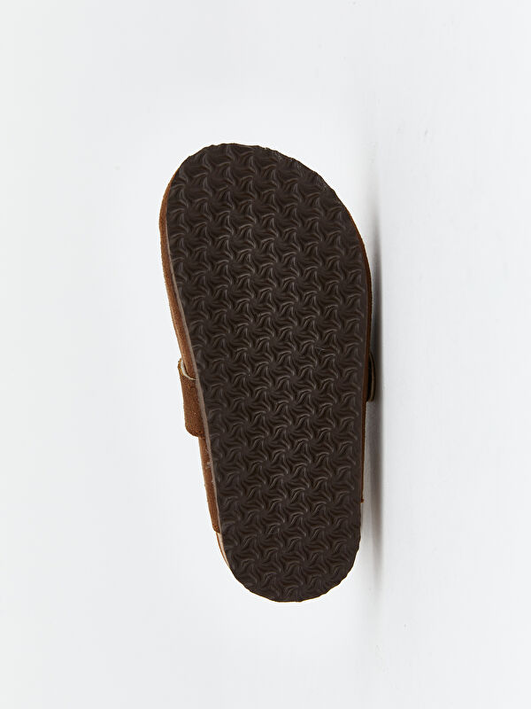 Süet Görünümlü Erkek Bebek Ev Ayakkabısı - Görsel 5