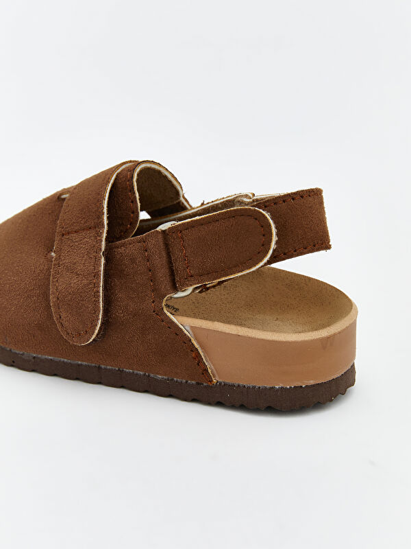 Süet Görünümlü Erkek Bebek Ev Ayakkabısı - Görsel 6