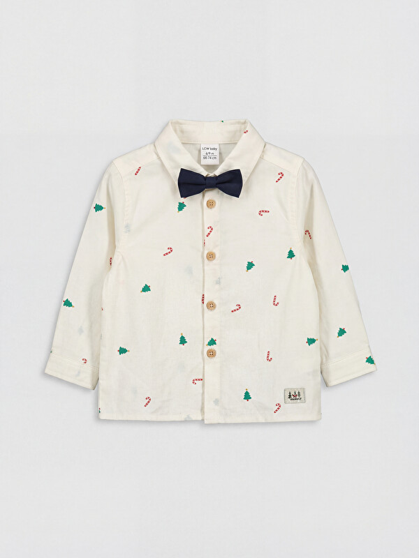 LCW baby Printed Long Sleeve Boys' Shirt