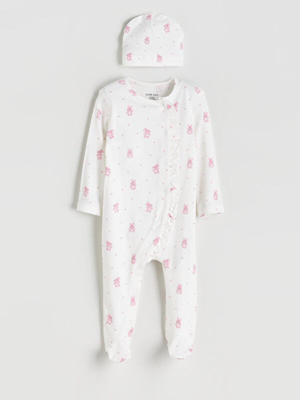 LCW baby Baskılı Kız Bebek Tulum