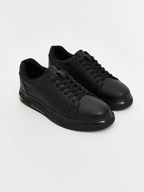 Deri Görünümlü Erkek Spor Ayakkabı - Görsel 2