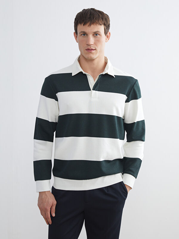 LCW Vision Polo Yaka Erkek Sweatshirt
