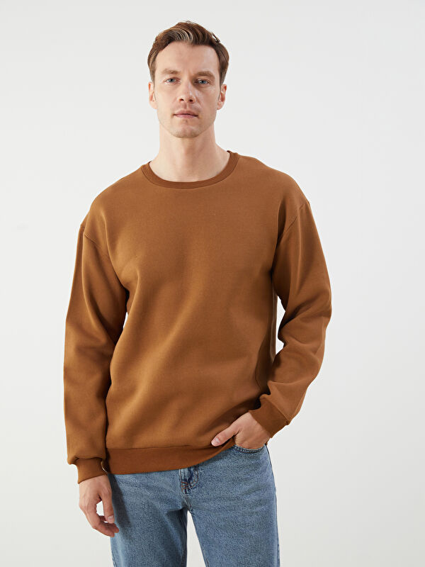 LCW ECO Bisiklet Yaka Erkek Sweatshirt