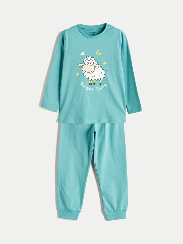 LCW Kids Baskılı Erkek Çocuk Pijama Takım