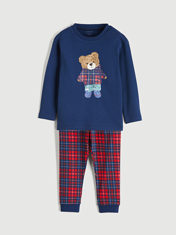 LCW Kids Teddy Bear Printed Boys' Pyjama Set