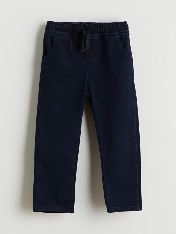 LCW ECO Beli Lastikli Loose Fit Erkek Çocuk Jean Pantolon