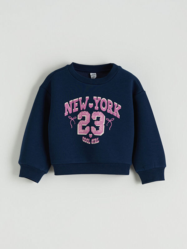 LCW Kids Sweat-shirt Épais Imprimé New York pour Filles