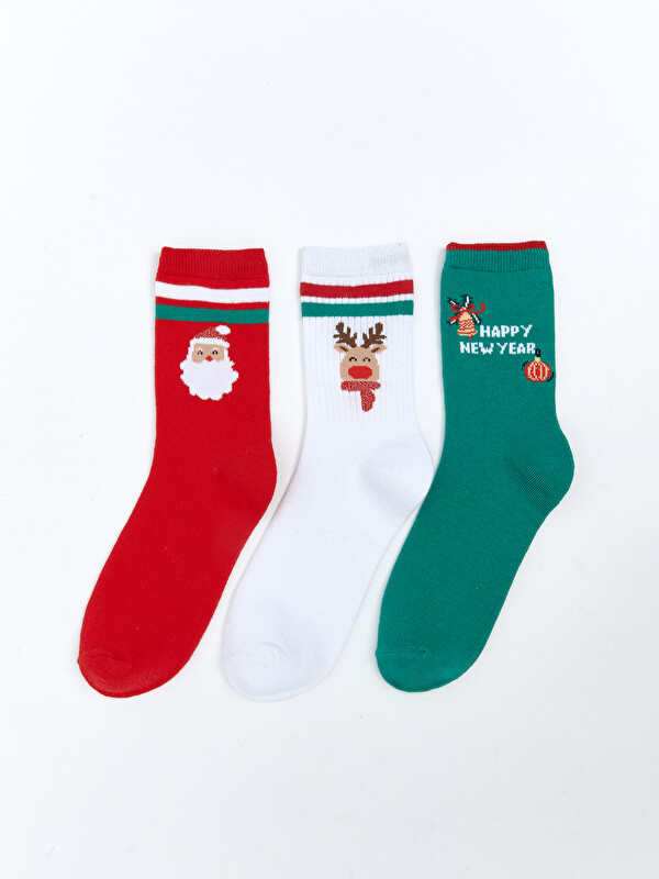 LCW Kids New Year Themed Girls' Ankle Socks 3-packs