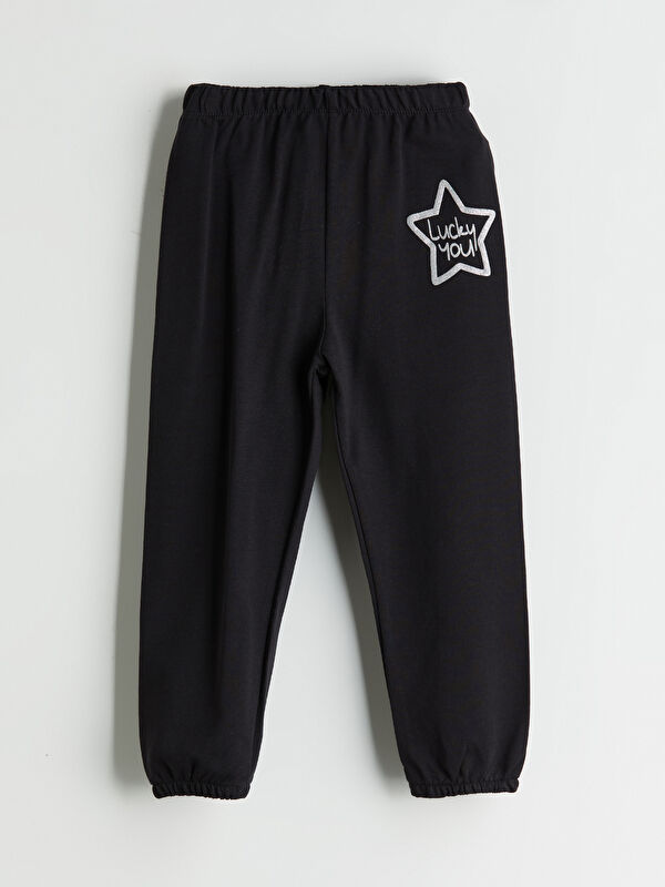 LCW ECO Beli Lastikli Kız Çocuk Jogger Eşofman Alt