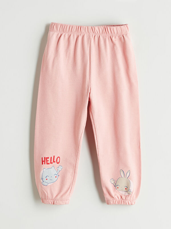 LCW ECO Beli Lastikli Kız Çocuk Jogger Eşofman Alt