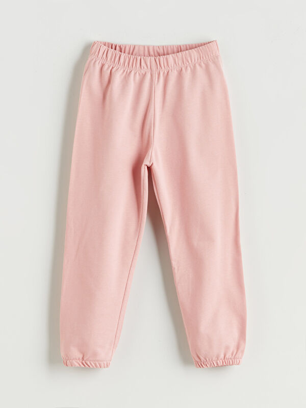 LCW ECO Beli Lastikli Kız Çocuk Jogger Eşofman Alt