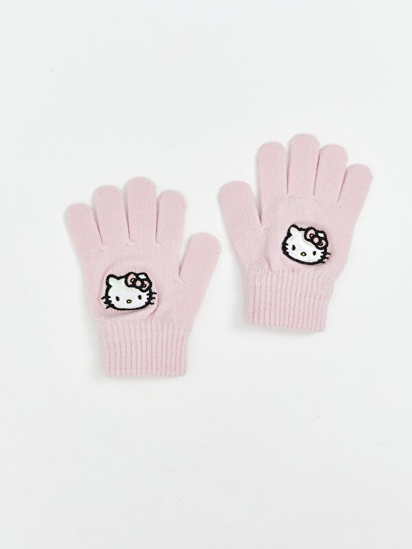 LCW ACCESSORIES Hello Kitty Nakışlı Kız Çocuk Eldiven