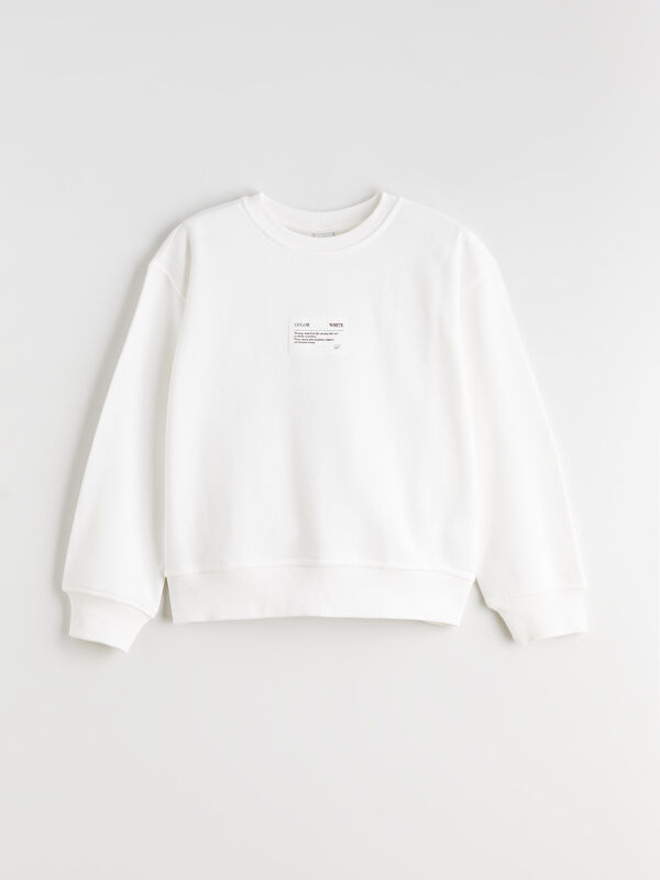LCW Kids Bisiklet Yaka Kız Çocuk Sweatshirt