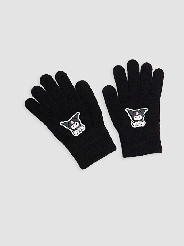 LCW ACCESSORIES Kuromi Baskılı Kız Çocuk Triko Eldiven