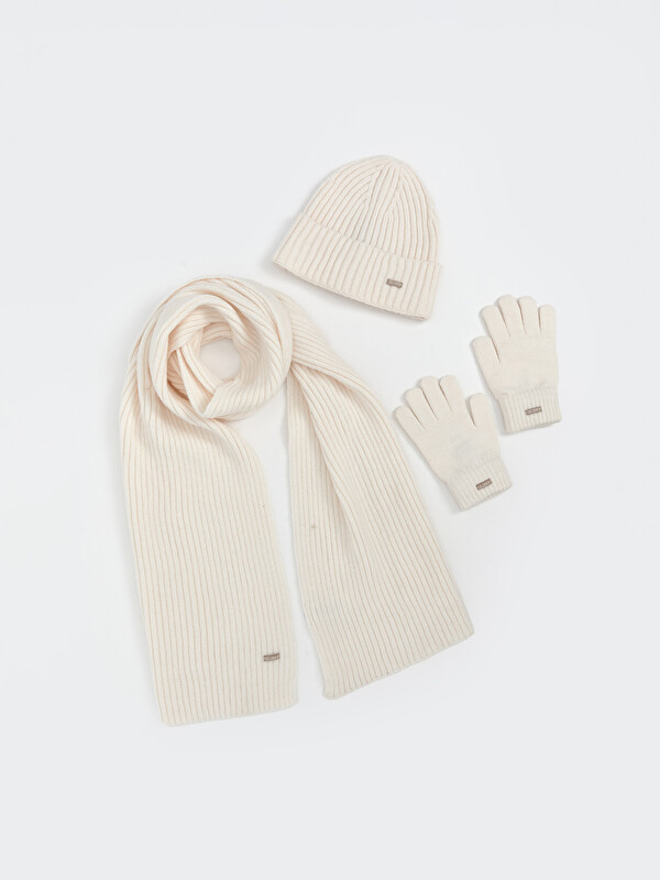 LCW ACCESSORIES Girls' Scarf Beanie Glove Set