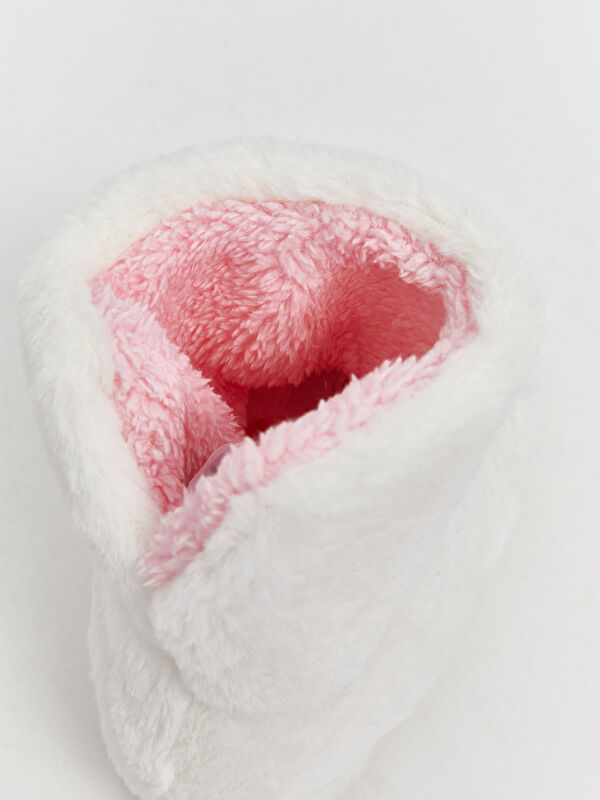 Hayvan Nakışlı Kız Bebek Ev Botu Panduf - Görsel 7