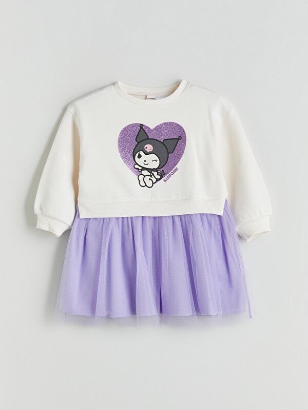 LCW Kids Сукня-пачка для дівчаток з круглим вирізом горловини та принтом kuromi