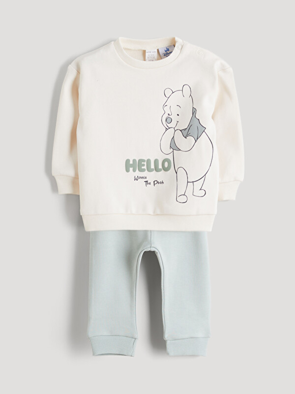 LCW baby Printed Baby Boys' Sweatshirt and Sweatpants