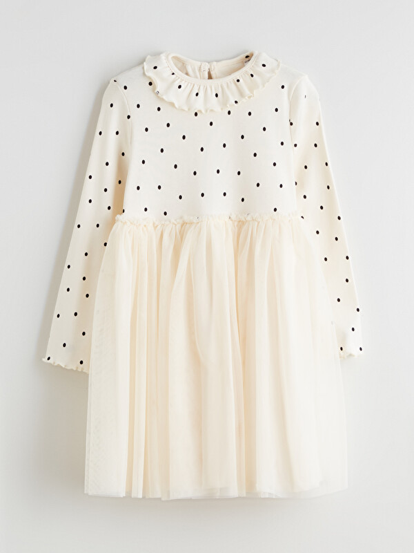 LCW Kids Robe Tutu à Col Rond pour Filles