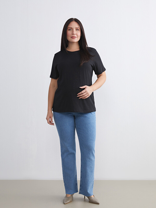 LCWAIKIKI Maternity Karın Panelli Straight Fit Hamile Jean Pantolon