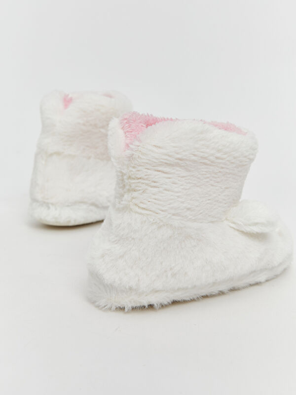 Tavşan Figürlü Pelüş Kız Bebek Ev Botu - Görsel 6