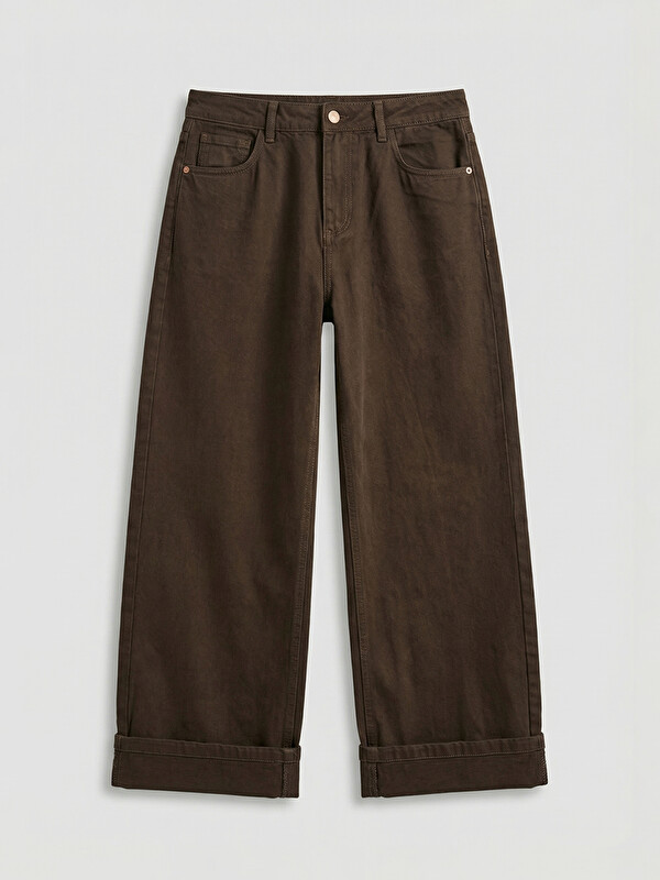 LCW Jeans әйелдерге арналған кең балақты джинсы шалбар