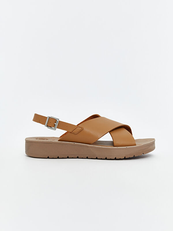 Çapraz Bantlı Kadın Sandalet - Görsel 3