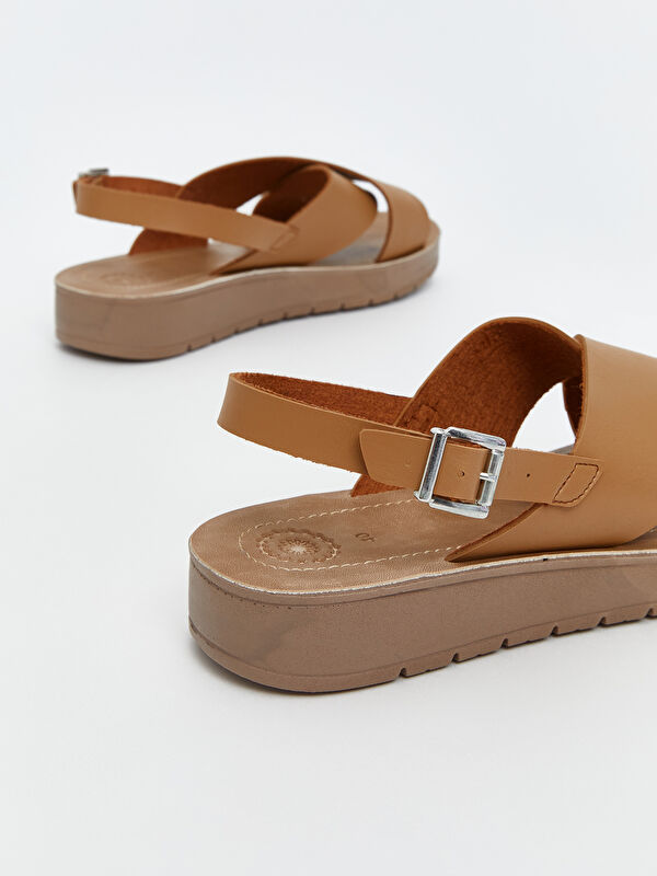 Çapraz Bantlı Kadın Sandalet - Görsel 5