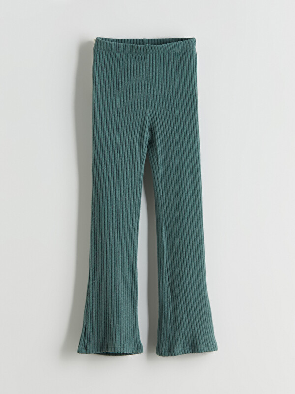LCW ECO Elastic Waist Flare Girls' Knitwear Leggings