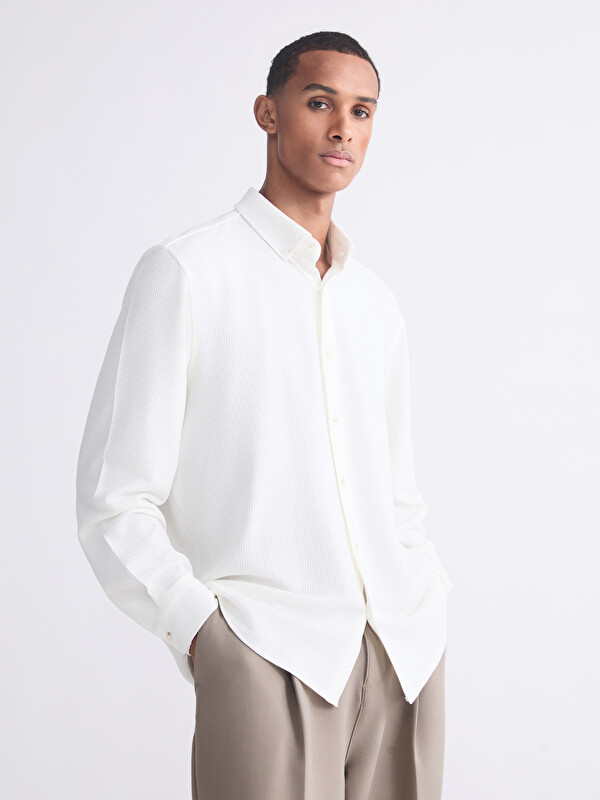 LCW Vision Regular Fit Uzun Kollu Erkek Gömlek