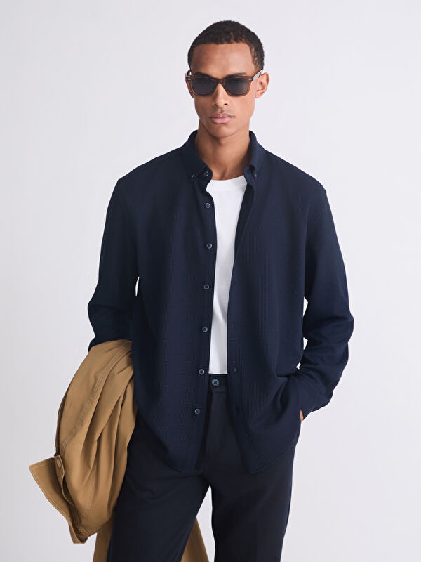 LCW Vision Regular Fit Uzun Kollu Erkek Gömlek