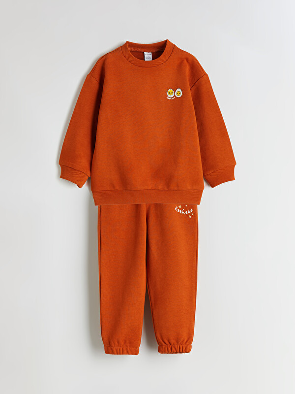 LCW ECO Bisiklet Yaka Erkek Çocuk Sweatshirt ve Eşofman Alt