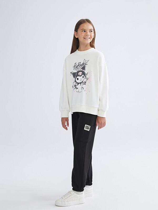 LCW Kids Beli Lastikli Kız Çocuk Jogger Eşofman Altı