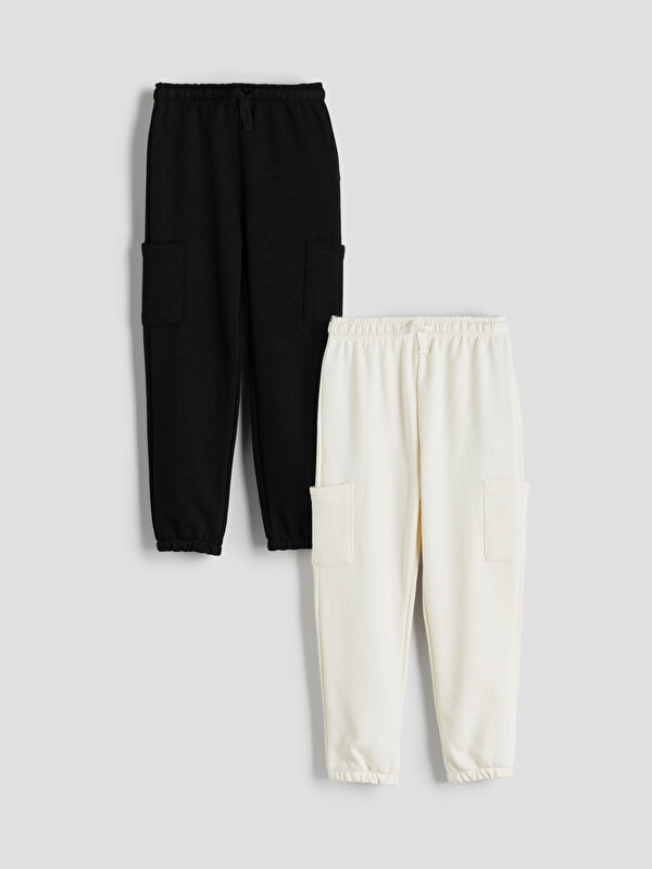 LCW Kids Elasticated Waist Boys' Jogger Sweatpants 2 Pack
